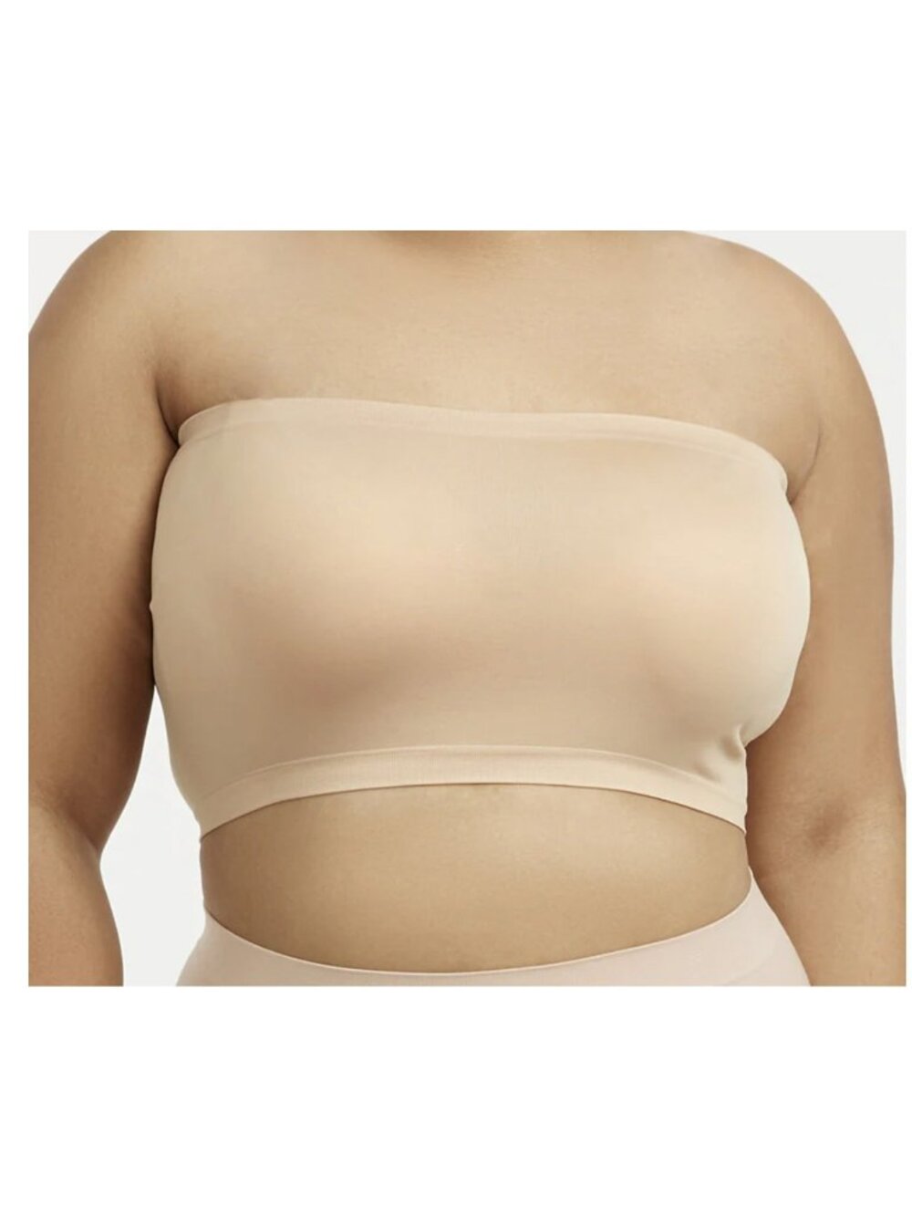 Sofra Seamless‎ 2 Pack Strapless Bralette Womens Plus Size One Size NWT